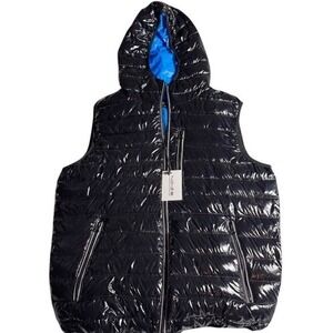 NWT Noize Puffer Vest Men's Medium Gavyn Glossy Black